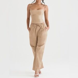 House of CB LUNA Camel Cargo Trousers size L+ / XL